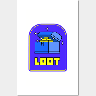 Loot treasure Video games Retro gaming Posters and Art